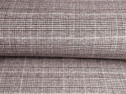Mantelstoff Glencheck Hahnentritt Doubleface, sand braun