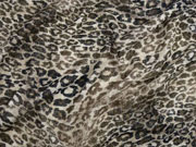 Strickjersey kleines Leopardenmuster Glitzer, beige