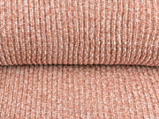 Strickstoff Chenille gerippt uni , altrosa