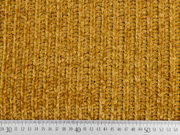 Strickstoff Chenille gerippt uni, ocker