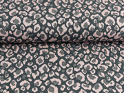 Jacquard Jersey Leomuster, hellrosa dunkelgrau
