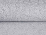 Teddyfleece Teddyfell aus Baumwolle, hellgrau