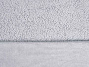 Teddyfleece Teddyfell aus Baumwolle, hellgrau