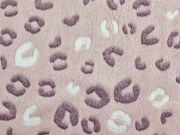 Wellness Fleece Jacquard Leopardenmuster, altrosa
