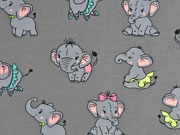 Jersey Elefanten, rosa grau