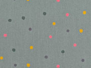 Baumwollstoff Punkte 3 mm, mattes dunkelgr�n