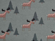 Jersey Elche Tannenb�ume, mattes dunkelgr�n