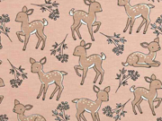 Jersey kleine Rehe Rehkitz Zweige, alrosa