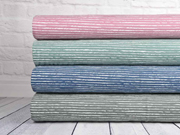 Jersey Streifen blurry stripes, weiss ocker