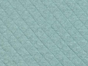 Steppjersey Baumwolle Rauten, mattes mint