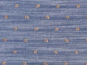 Viskose Jeanslook Glitzer Quadrate, kupfer jeansblau