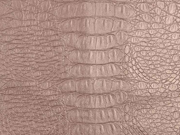 Lederimitat Krokodilhaut Pr�gung, altrosa metallic