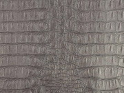 Lederimitat Krokodilhaut Pr�gung, taupe metallic