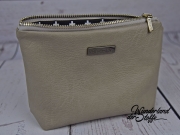 Vintage Lederimitat gepr�gte Optik, taupe