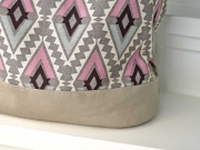 Vintage Lederimitat gepr�gte Optik, taupe