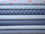 leichter Jeans weisse Sternchen, dunkelblau