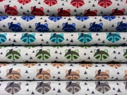 RESTST�CK 36 cm Jersey Waschb�r mit Feder, dunkelrot