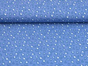 French Terry Sweat Leopardenmuster, blau
