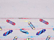 French Terry Sweat Skateboards, grau