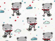 Jersey B�ren mit Schal Wolken, wei�