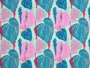 Jersey Bl�tter, rosa mint