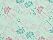 Jersey Pusteblumen, rosa mint