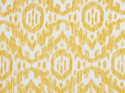 French Terry Sweat Boho Ornamente, ocker wei�