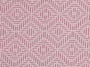 Baumwollstoff Rauten Zickzack, rosa