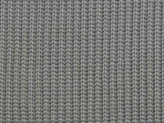 RESTST�CK 25 CM Strickstoff Baumwolle gerippt, grau