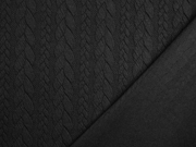 Jacquard Zopfmuster, schwarz