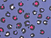 Softshell Stoff Leomuster, schwarz pink jeansblau