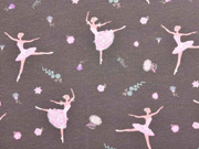 Jersey Jersey Ballerinas, rosa dunkelbraun