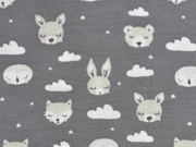 Jersey Hasen F�chse B�ren Wolken, cremewei� mittelgrau