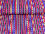 Mexiko Stoff Streifen Bord�ren, bunt orange