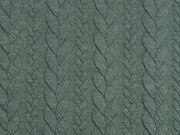 Jacquard Zopfmuster, mattes dunkelgr�n