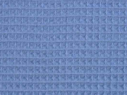 Waffelpique Frottee Stoff Baumwolle uni, jeansblau