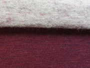 angerauter Sweat Melange - bordeaux