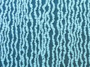 Jacquard Jersey Streifen, dunkel aquamarin