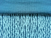 Jacquard Jersey Streifen, dunkel aquamarin