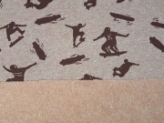 RESTST�CK 31 cm Sweat Skateboarder, hellbraun melange