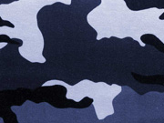 angerauter Sweat Camouflage, blau