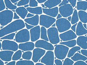 Baumwolle grafisches Muster Steine, jeansblau