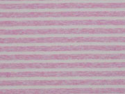 Jersey Streifen garngef�rbt, rosa melange wei�