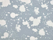 Jersey Farbkleckse, grau wei�