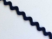 Zackenlitze Cotton 10 mm, dunkelblau