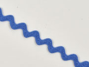 Zackenlitze Baumwolle 10mm, jeansblau