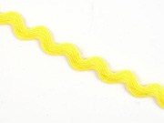 Zackenlitze Baumwolle 10mm, zitronengelb