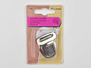 Steckschloss 32x37mm f�r Taschen, silberfarbig