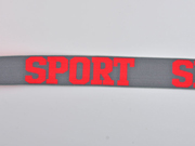 Gummiband Sport 32 mm breit, neonorange grau