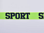 Gummiband Sport 32 mm breit, schwarz neon gelb